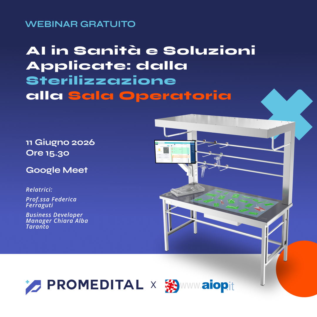 Webinar gratuito: AI in Sanità, dalla Sterilizzazione alla Sala Operatoria
